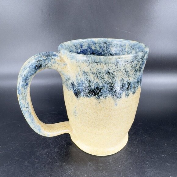 Ken Evans Hand Made Pottery Stoneware Coffee Mug Cup Artist Signed Sponge Ware - Picture 13 of 16